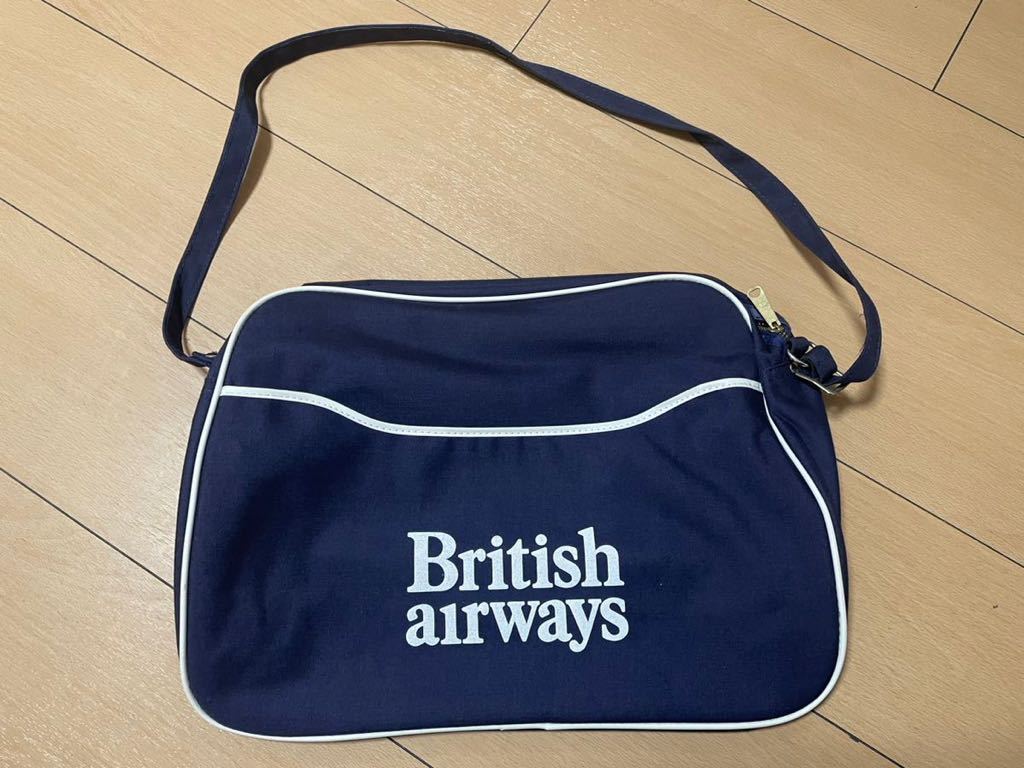70sデッドストック品☆ブリティッシュエアウェイズ☆ショルダーバッグ☆エアライン☆ビンテージ☆ビートルズ☆オアシス☆モッズ☆UK拍卖