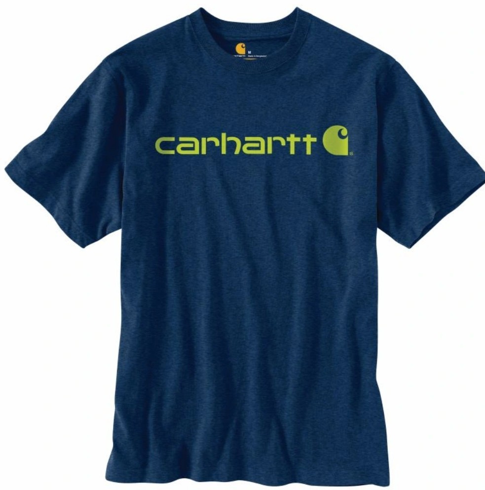 【S】Carhartt カーハート 半袖Tシャツ K195 コバルトブルーヘザー拍卖