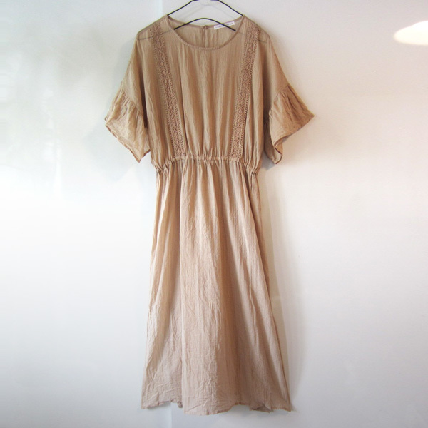 美品 E byphen world gallery PEACE 薄手 半袖ロングワンピース拍卖