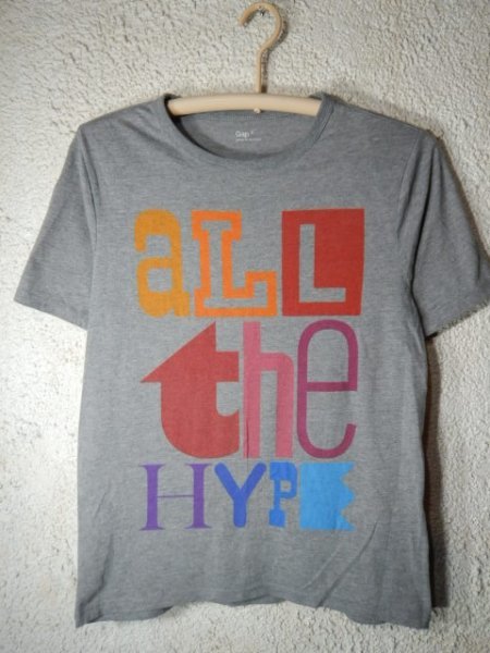 to6209 Gap ギャップ 半袖 tシャツ ALL THE HYPE 人気 送料格安拍卖