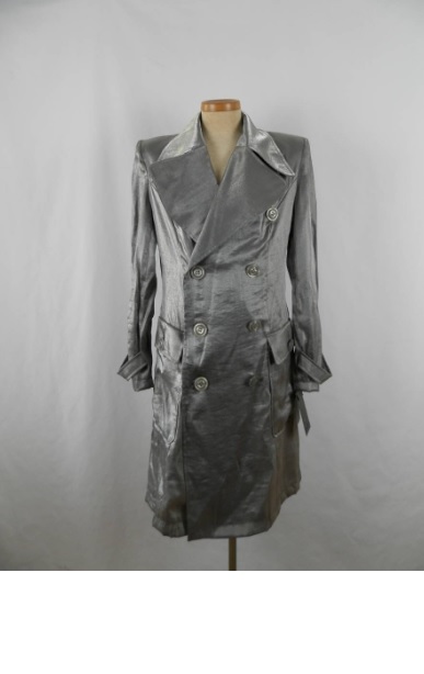 **長期保管 未使用品 秋春コート レーヨン60% ナイロン40%拍卖