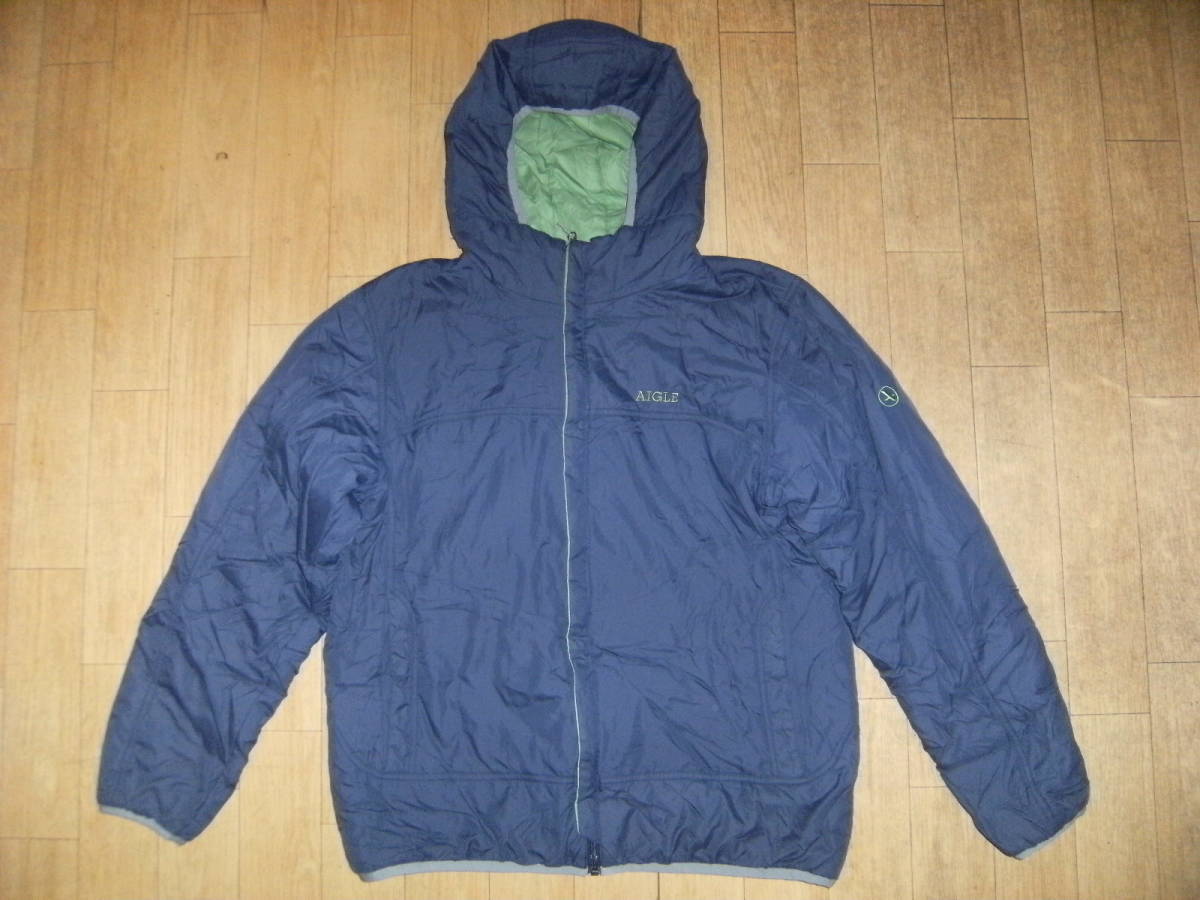 AIGLE エーグル リバーシブル ダウンジャケット ジャンパー ジャケット 防寒 スキー スノーボード 登山 キャンプ アウトドア 旧車 ヤンキー拍卖