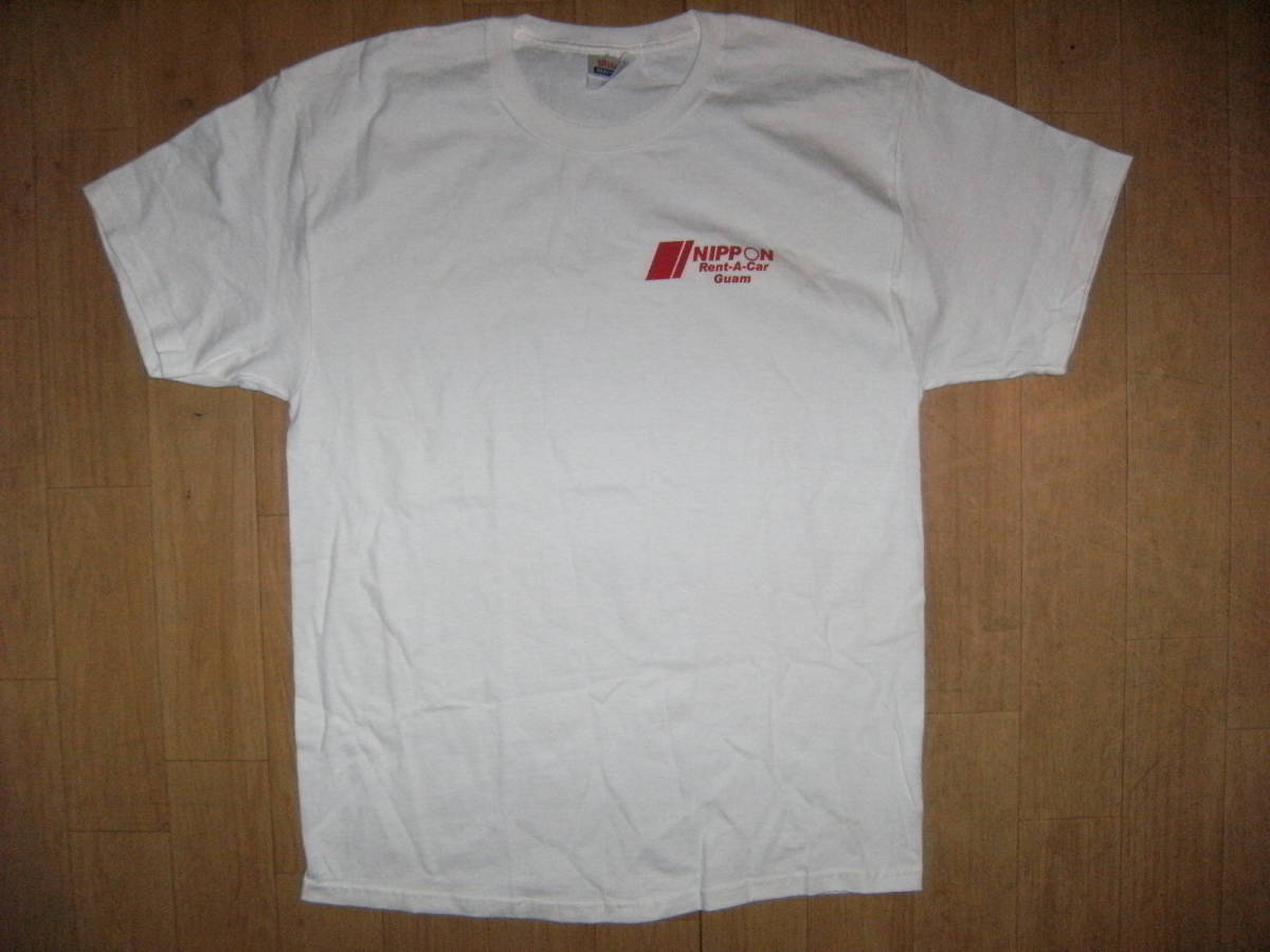 非売品★90年代★NIPPON RENT-A-CAR GUAM ニッポンレンタカー グアム Tシャツ★旧車 自動車 ハワイ サイパン 海外旅行 観光 ドライブ 外車拍卖