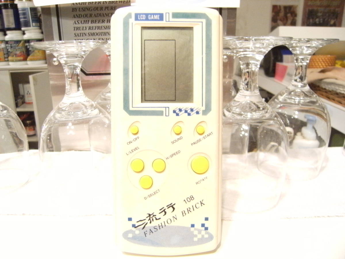 稼働品★昭和レトロ★日本製★80年代★当時物 LCD GAME 流行 108 FASHION BRICK テトリス ゲームウォッチ パズル 電子ゲーム拍卖