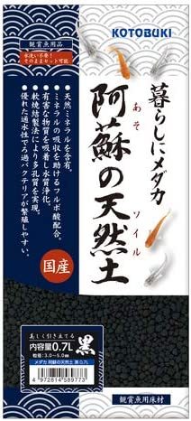 コトブキ 寿工芸  メダカ 阿蘇の天然土 黒 0.7L      拍卖