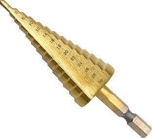 ステップドリル ステップビット 最大径30mm チタンコーティング 6.35mm ビット軸 504拍卖