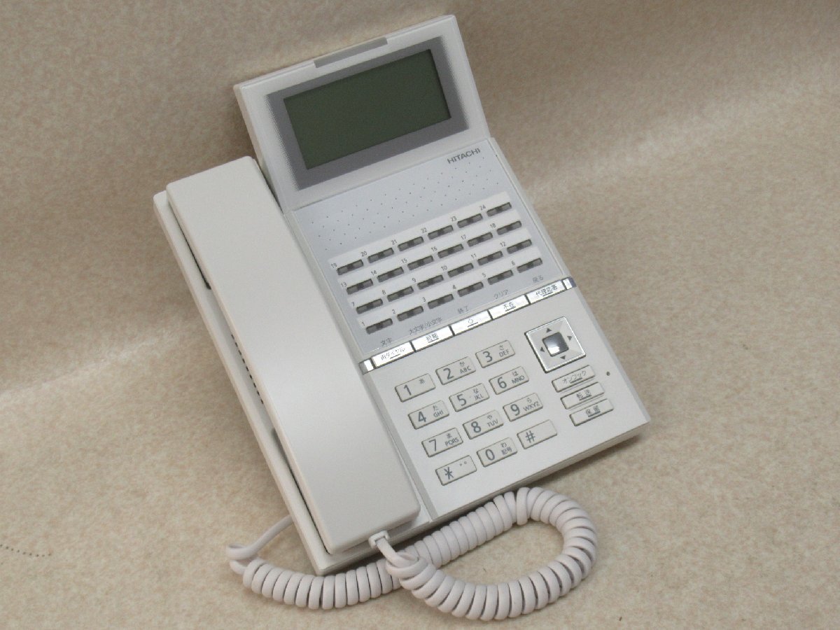 ▲Ω XL2 13276# 保証有 キレイめ 日立【 HI-24G-TELSDA 】18年製 HITACHI 24ボタン標準電話機 領収書発行可能拍卖