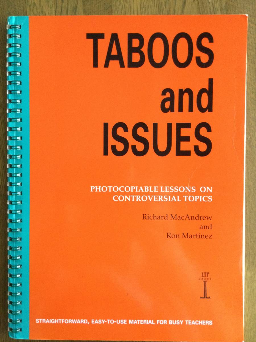 TABOOS and ISSUES / 英会話テキストティーチャーズブック /中級の上 拍卖
