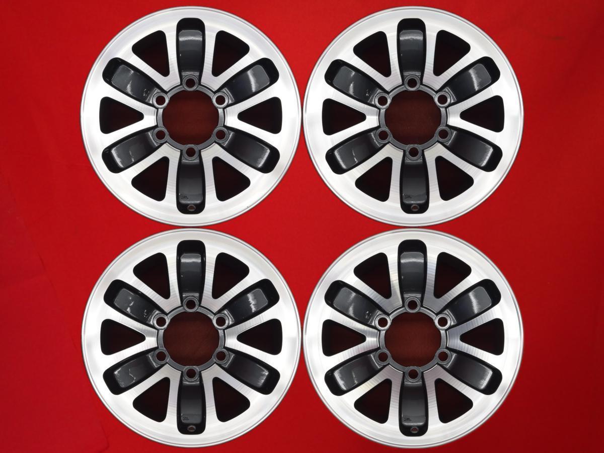 MITSUBISHI ミツビシ パジェロワイド 純正 6本スポーク ホイール 4本 7J-15 PCD139.7 6穴 +10 ハブ107 aa15拍卖