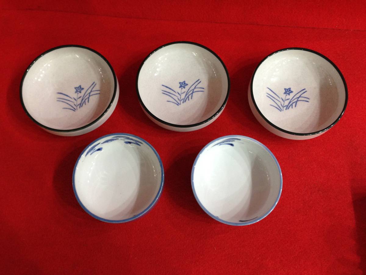 昭和レトロ_ 小鉢 5客 美品!_0588拍卖