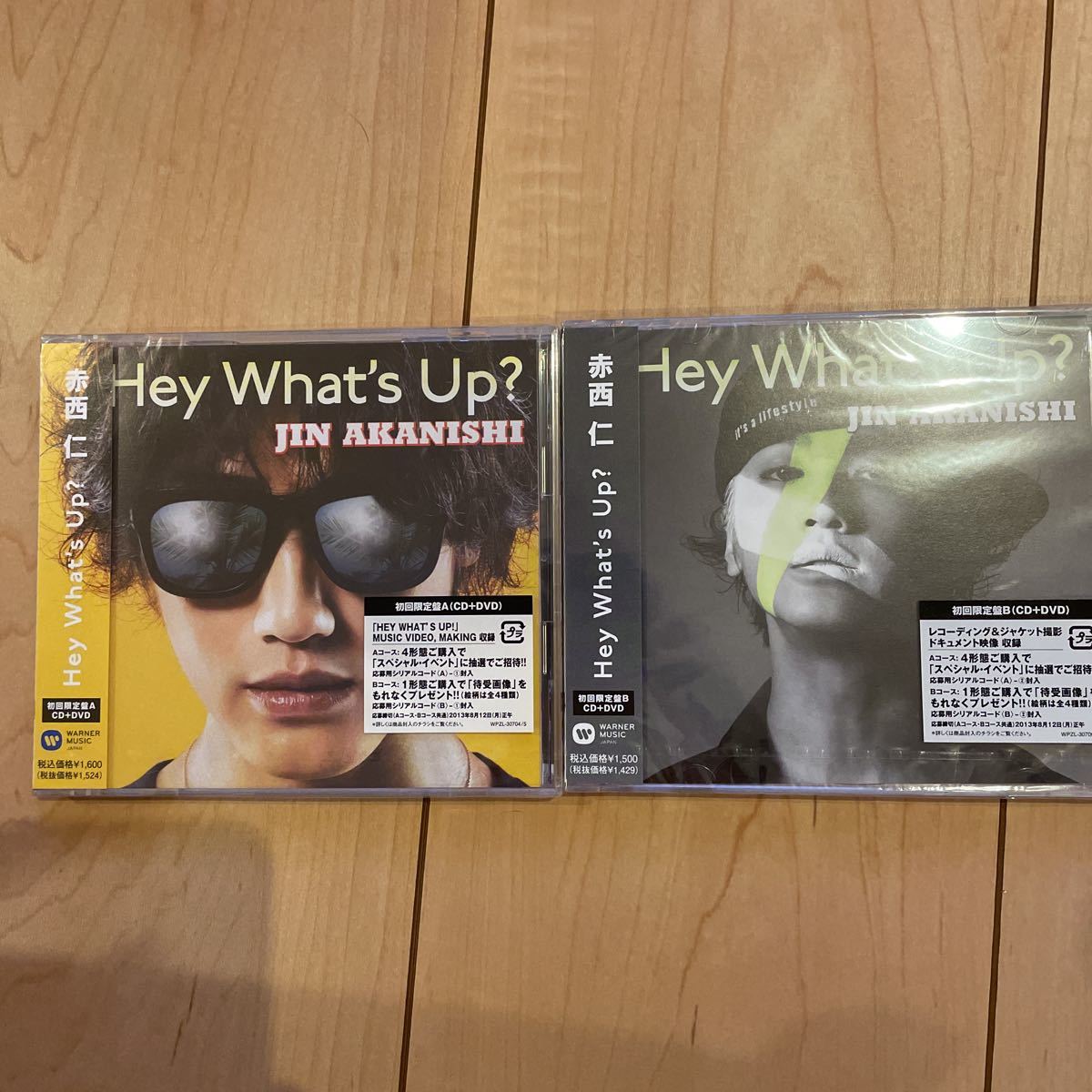 ■ CD 赤西仁 Hey What's Up? 初回限定盤A・B 2枚セット 新品 未開封拍卖