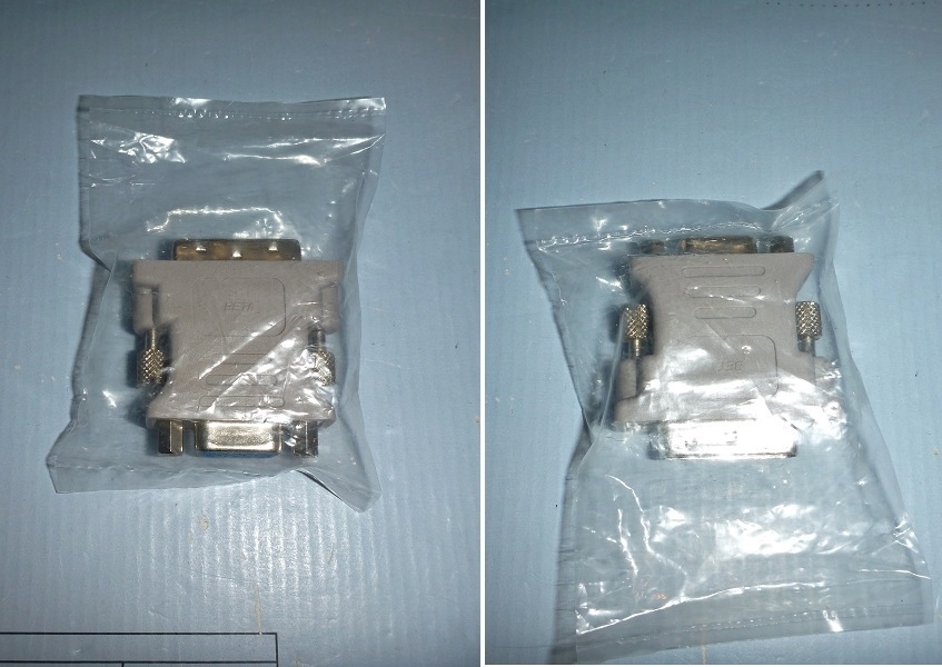 P-32 VGA DVI コネクタ-3 グレー未使用拍卖