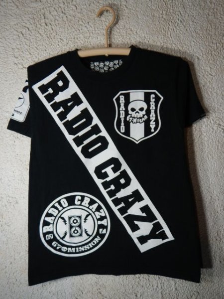 to6150 FM802 RADIO CRAZY 67 MISSION レディオ クレイジー 半袖 tシャツ スカル デザイン ロック フェス ライブ 送料格安拍卖