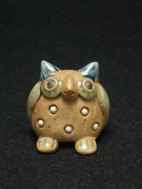 ◎●ふくろう 焼き物  置物   フクロウ NO.3-2 盆景 盆栽拍卖