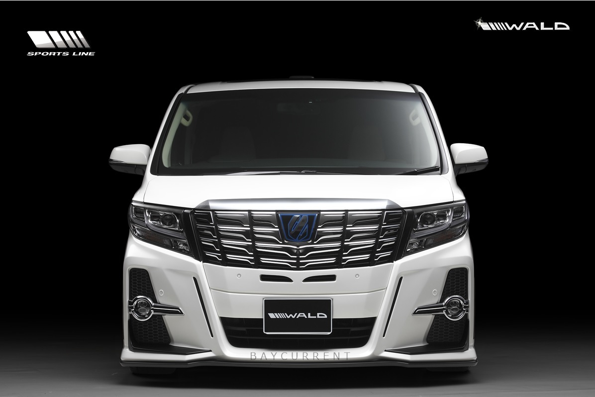 【WALD-SPORTSLINE】 トヨタ アルファード 30系 H27.1~H29.12 フロント バンパースポイラー S SA SR EL G X オールグレードバンパータイプ拍卖