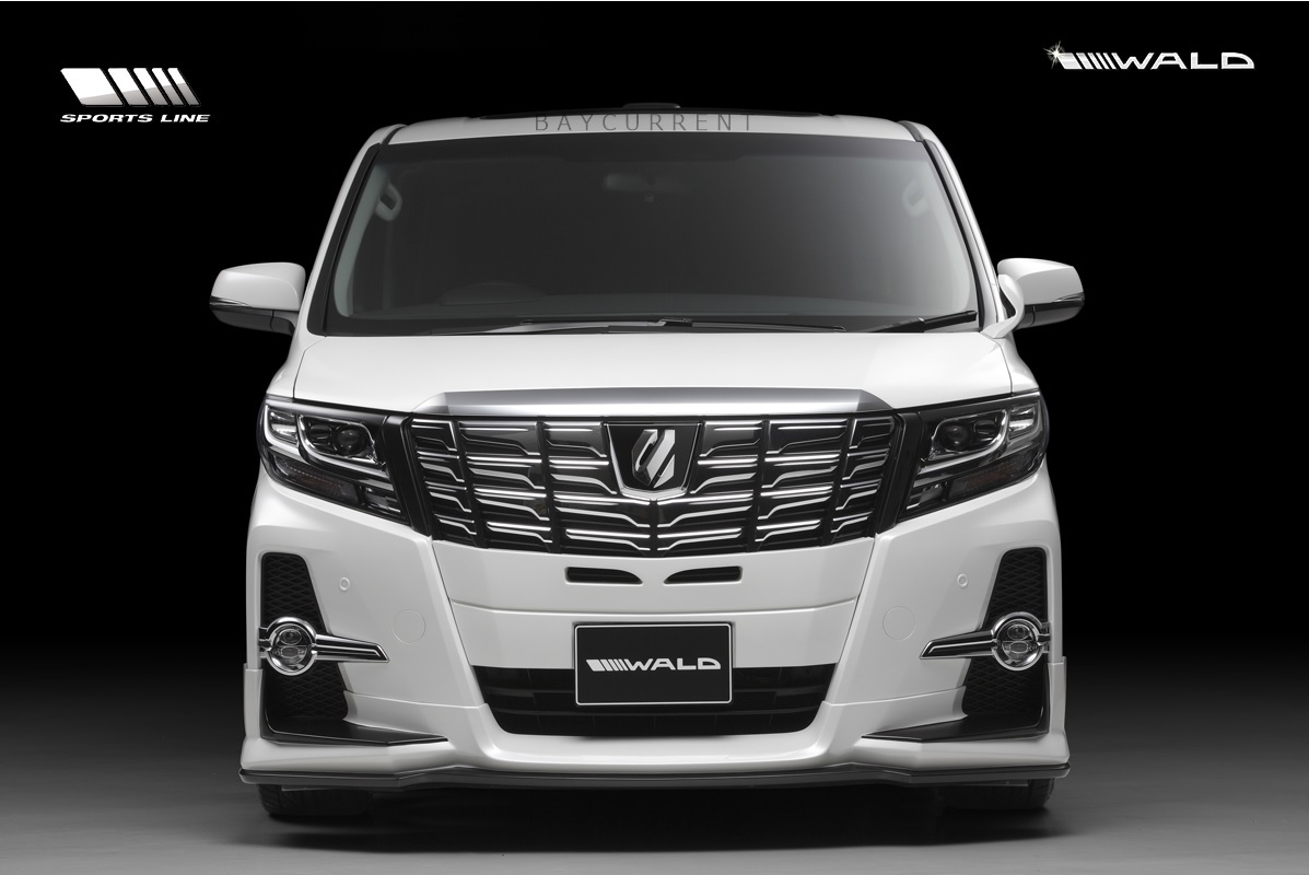 【WALD-SPORTSLINE】 トヨタ アルファード 30系 H27.1~H29.12 ハーフ エアロ 4点 「F+S+R+GC」 AGH GGH AYH30W S SA SR 4P セット拍卖