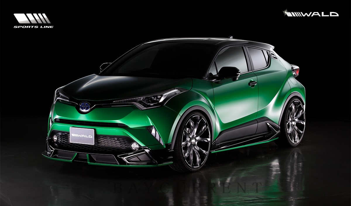 【WALD SPORTS-LINE】 TOYOTA CHR ZYX10 / NGX50(H28.12~) エアロ 3点キット (F+S+R) スポイラー トヨタ C-HR拍卖