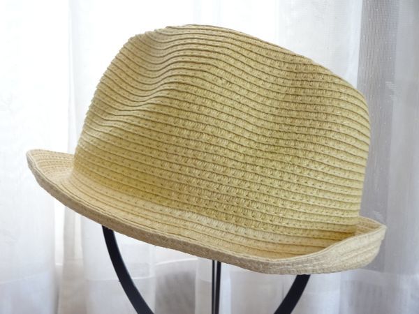 A north object de petit B レディース・ガールズ ペーパーハット サイズ57・5cm キャップ 帽子 綺麗な麦色拍卖