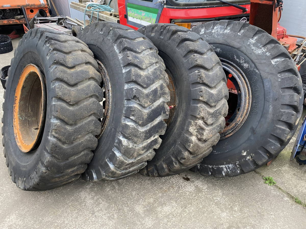 YOKOHAMA Y-67 14.00-24 24PR 4本 * 引き取りのみ拍卖