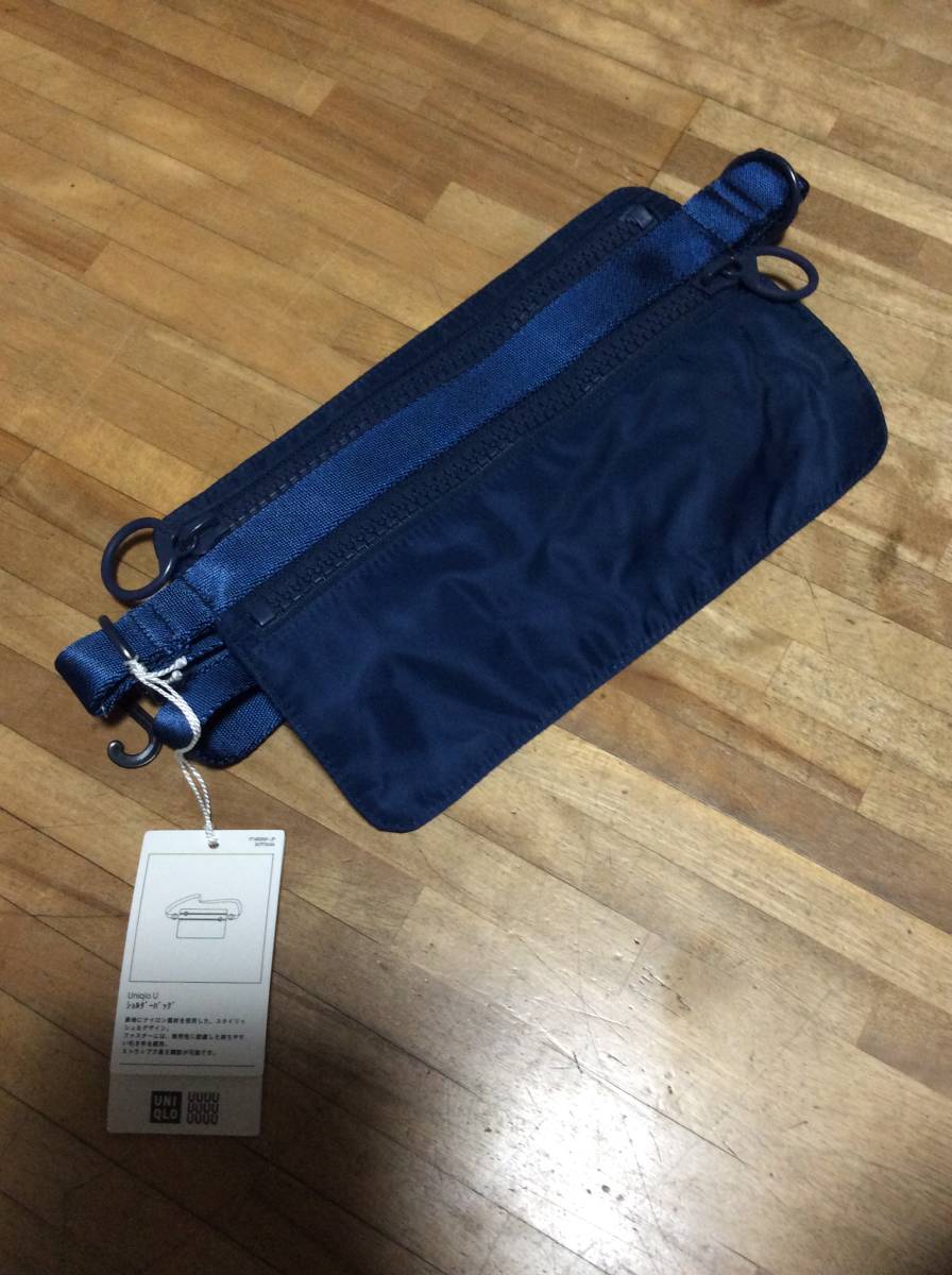 §ユニクロ U - ショルダーバッグ サコッシュ ネイビー (新品未使用・タグ付・ルメール・Uniqlo U・MB氏推奨品・販売終了品・生産終了品) 拍卖
