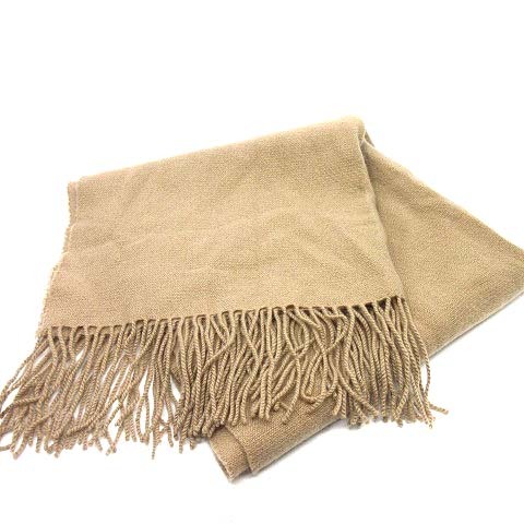 ランバン LANVIN カシミヤ100% 大判 ストール マフラー 無地 ブラウン 茶 レディース拍卖