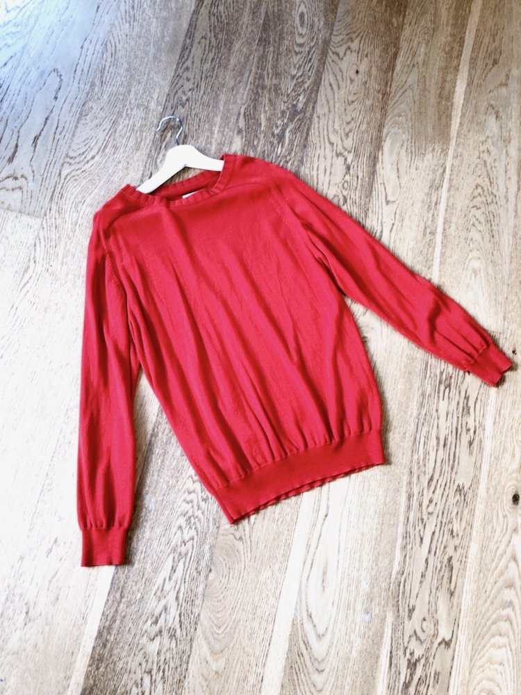 美品BEAUTY&YOUTH UNITED ARROWS ウール赤ニットセーターL拍卖