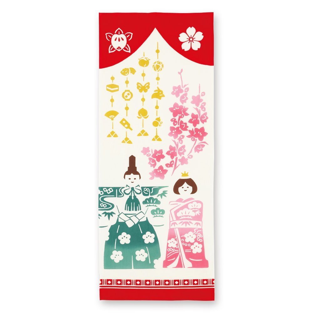 日本手ぬぐい 和柄 おしゃれ 立雛飾り ひな祭り kenema 注染 手拭い クリックポスト対応拍卖