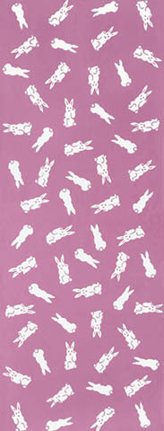 日本手ぬぐい 和柄 おしゃれ 梨園染 福うさぎ 37x98cm 古典 注染 手拭い メール便対応拍卖