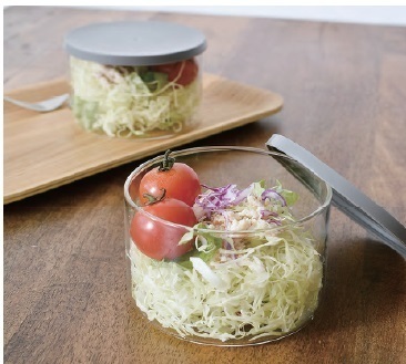 耐熱ガラスコンテナ 250ml グレー SMITH-BRINDLE キャニスター レトロ かわいい おしゃれ メール便不可拍卖