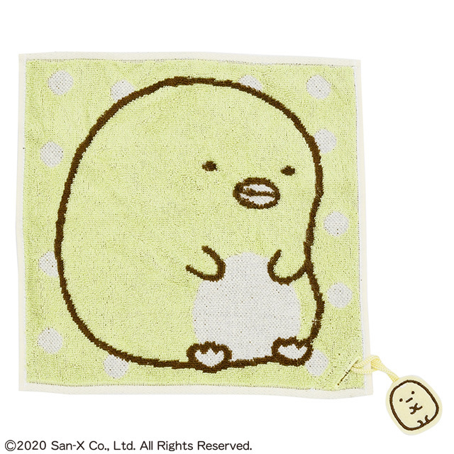 すみっコぐらし ぺんぎん?とたぴおか ミニタオル 26×26cm ハンドタオル メール便対応 ポイント消化拍卖