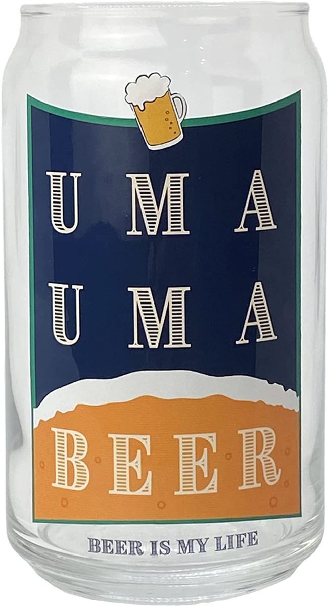缶型グラス コップ UMAUMA BEER おもしろ雑貨 ビアグラス 母の日 父の日 ギフト プレゼント 日本製拍卖