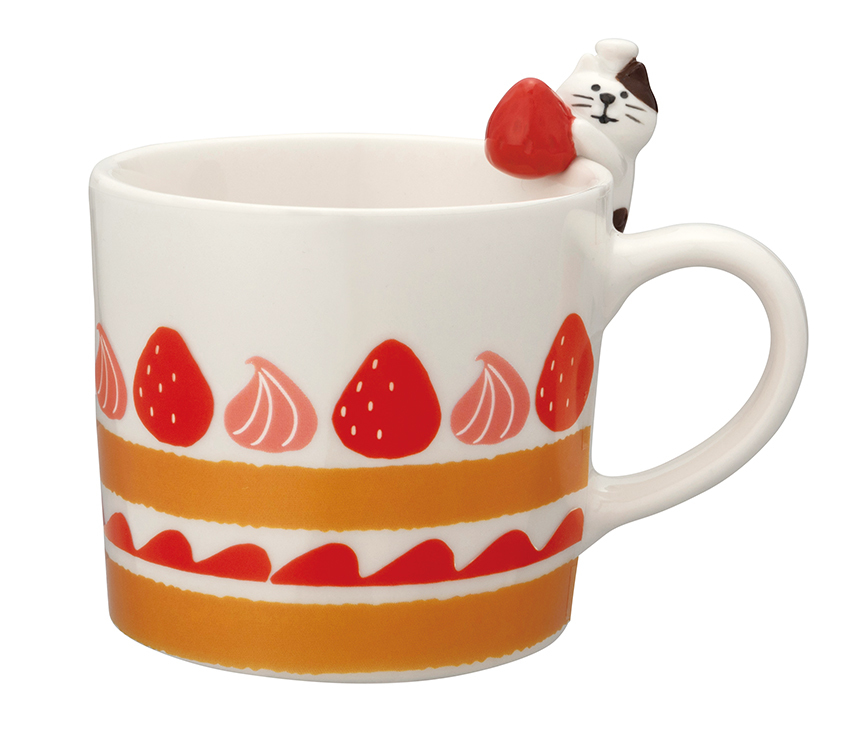 デコレ コンコンブル とれたていちごカフェ 子猫のいちご工房マグカップ ZCB-62721 DECOLE concombre拍卖