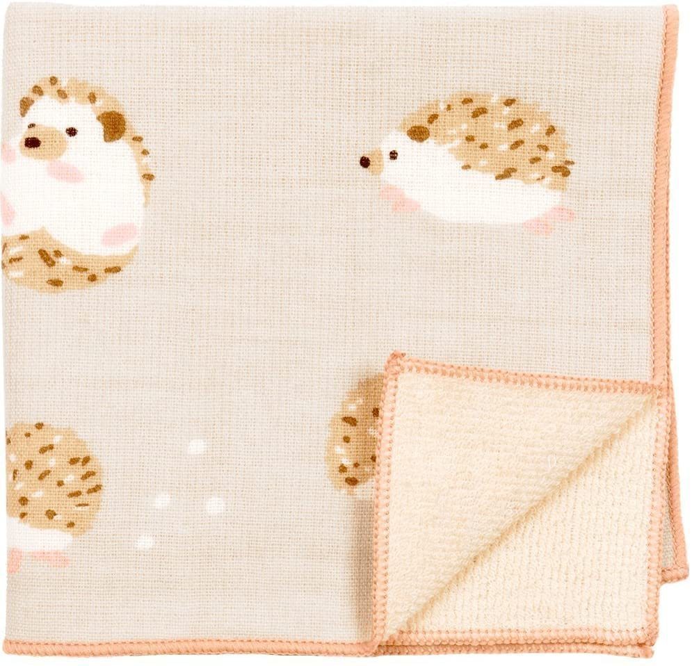 濱文様 和たおる セミウォッシュ 和みハリネズミ ハンドタオル クリックポスト可拍卖