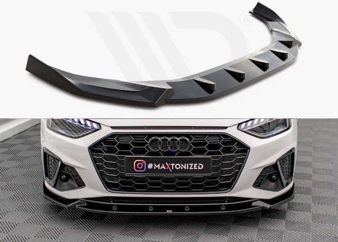 ★MAXTON DESIGN★ アウディ A4 B9 ディフューザー エアロ バンパー リア スポイラー リップ カスタム パーツ S4 2019- Sライン拍卖