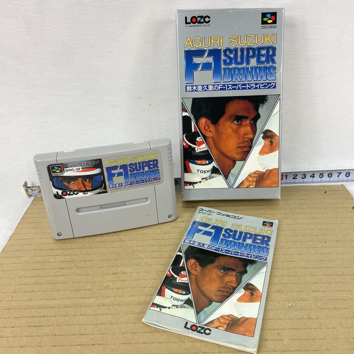 k 貴重 スーパーファミコン F-1スーパードライビング 外観良 ゲーム レース拍卖