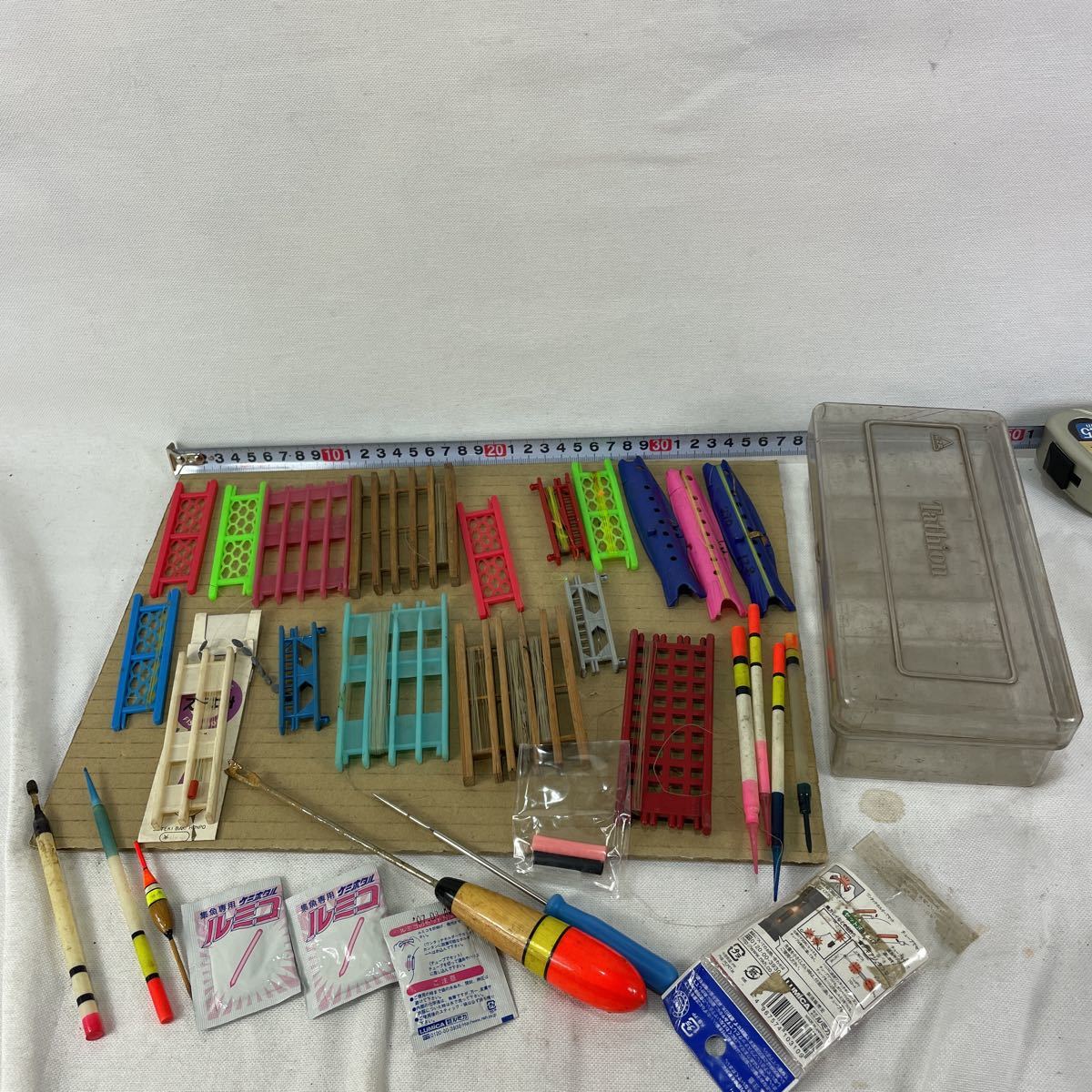 k つ釣り具 仕掛け 電気ウキ 糸 中古まとめセット拍卖