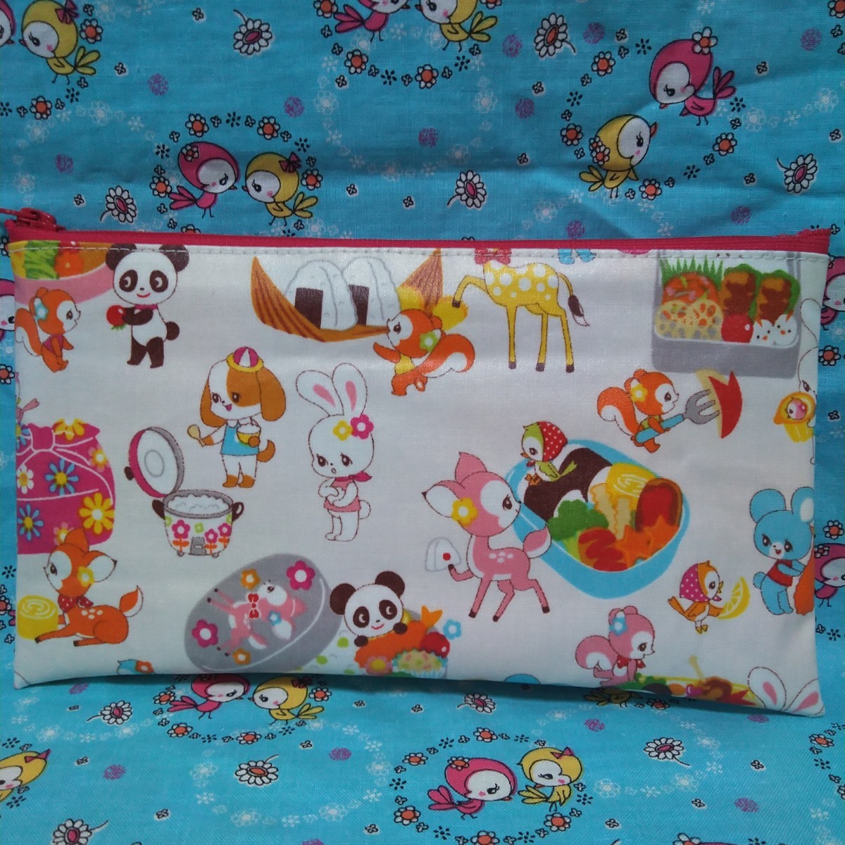 1FL071 ラミネート はいから横丁ファスナーポーチはいから横町 ハイカラ横丁拍卖