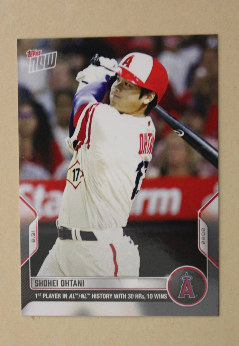 2022 topps now No.817 MLB 大谷翔平 「2022年8月31日 30本塁打&10勝 達成」 カード拍卖