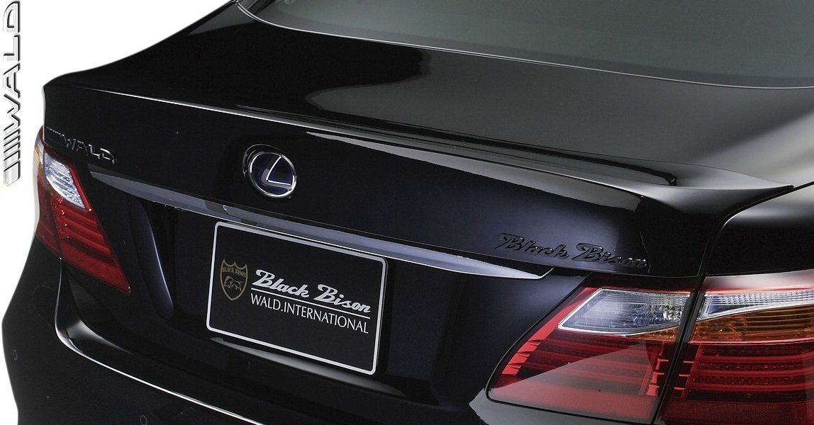 【M’s】レクサス 40 LS 中期 LS460/L LS600h/L (H21.9-H24.10) WALD BLACK BISON トランクスポイラー V2 ヴァルド バルド エアロ ウイング拍卖