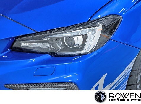 【M's】後期 WRX STI/S4 (2017.6-) ROWEN アイラインガーニッシュ 左右//カーボン VAB VAG スバル エアロ ロエン ロウェン 1S006H10拍卖
