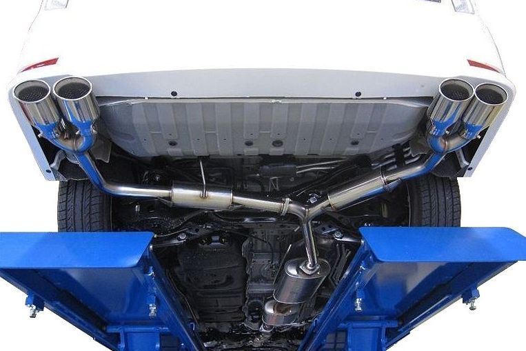 【M's】日産 E52 エルグランド ハイウェイスター (2010.08-) ROWEN 左右4本出し マフラー (ステンレステール) パーツ 1N002Z01 1N002Z02拍卖