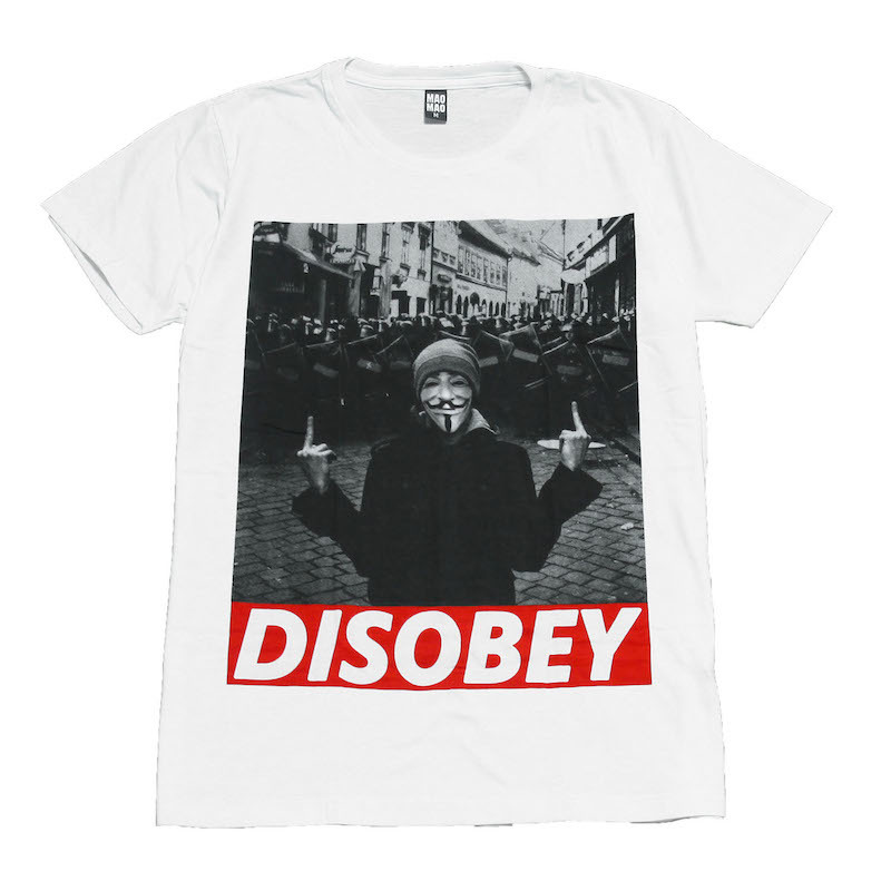 アノニマス ハッカー集団 仮面 サイバーテロ 映画 ストリート系 デザインTシャツ おもしろTシャツ メンズ 半袖★tsr0497-wht-m拍卖
