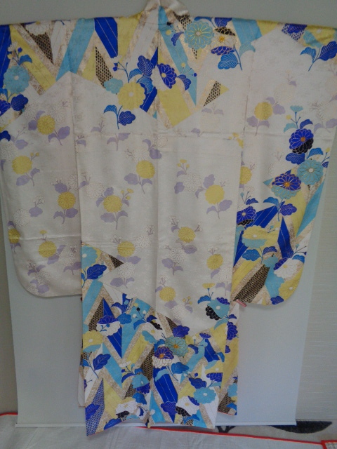 綸子 振袖 身長158cm前後拍卖