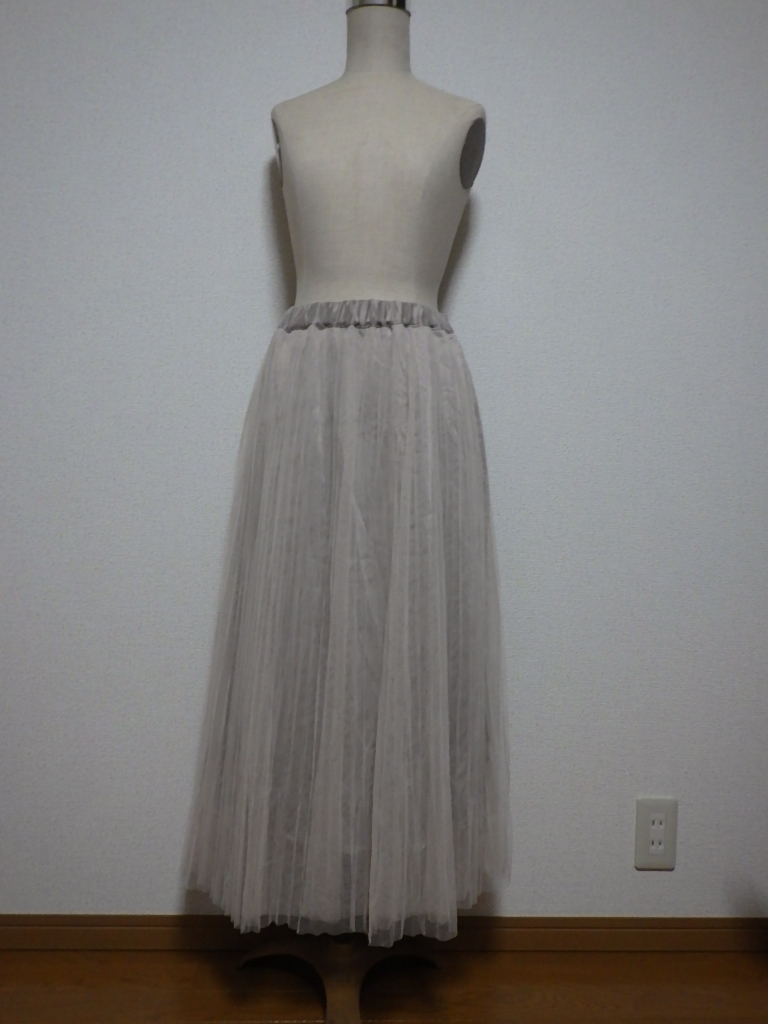 チュール ロング プリーツ スカート 395拍卖