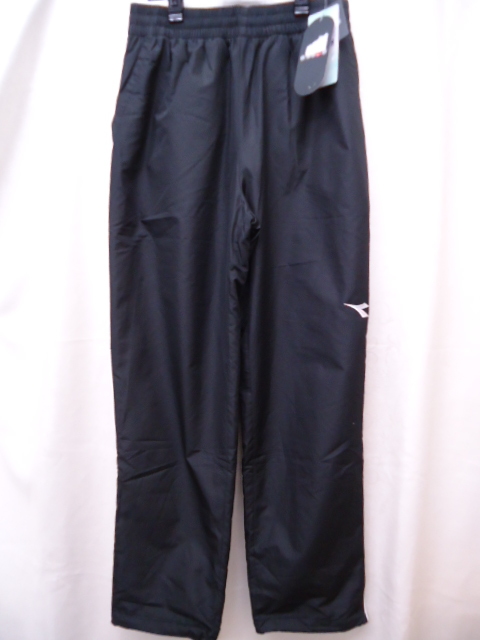 【KCM】Z-iro1-376-M★展示品★【DIADORA/ディアドラ】レディース 防風防寒 ウインドブレーカーパンツ DTW8285 ブラック サイズM拍卖
