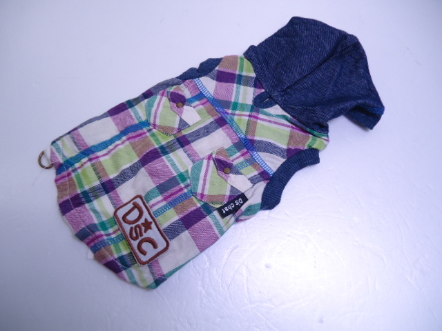 【KCM】DOGF-224-XL■新品■【D’S chat】 ペット服 フード付き袖なしシャツ XLサイズ ■ 犬用 拍卖