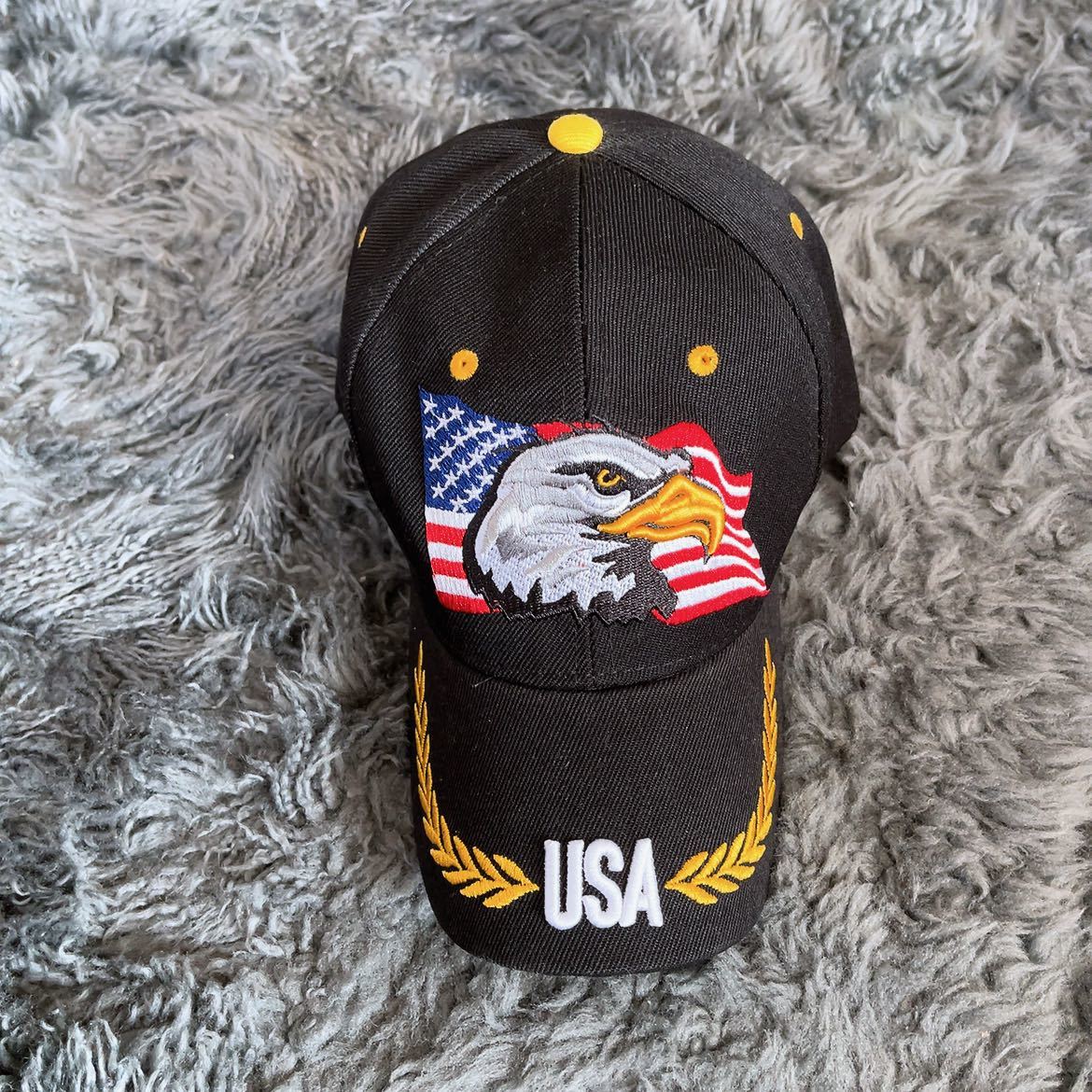 新品★ブラック★アメリカンイーグル★キャップ★野球帽★ユニセックス拍卖