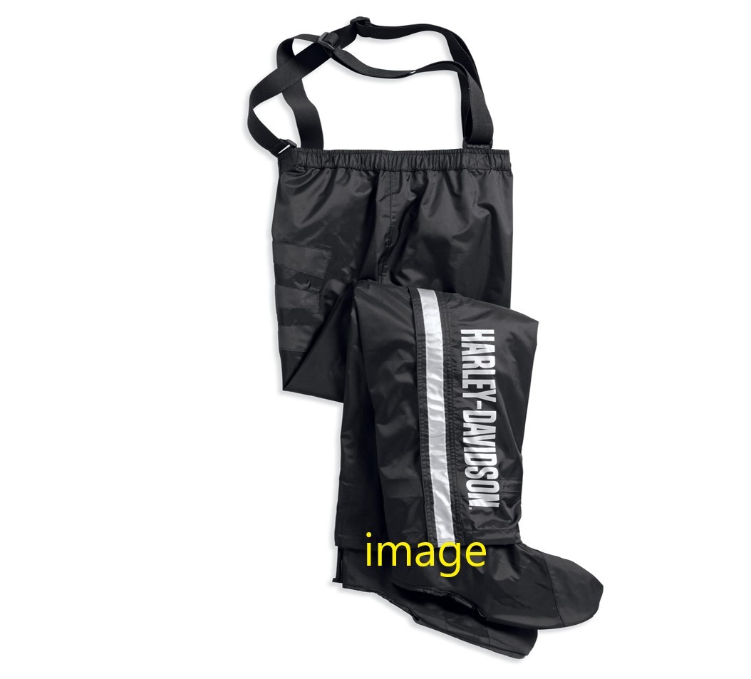 ハーレーダビッドソン レインパンツ レインゲイター付き Mサイズ 98316-17VM HARLEY-DAVIDSON RAIN PANT-W/RAIN GAITER,BLK SIZE M拍卖
