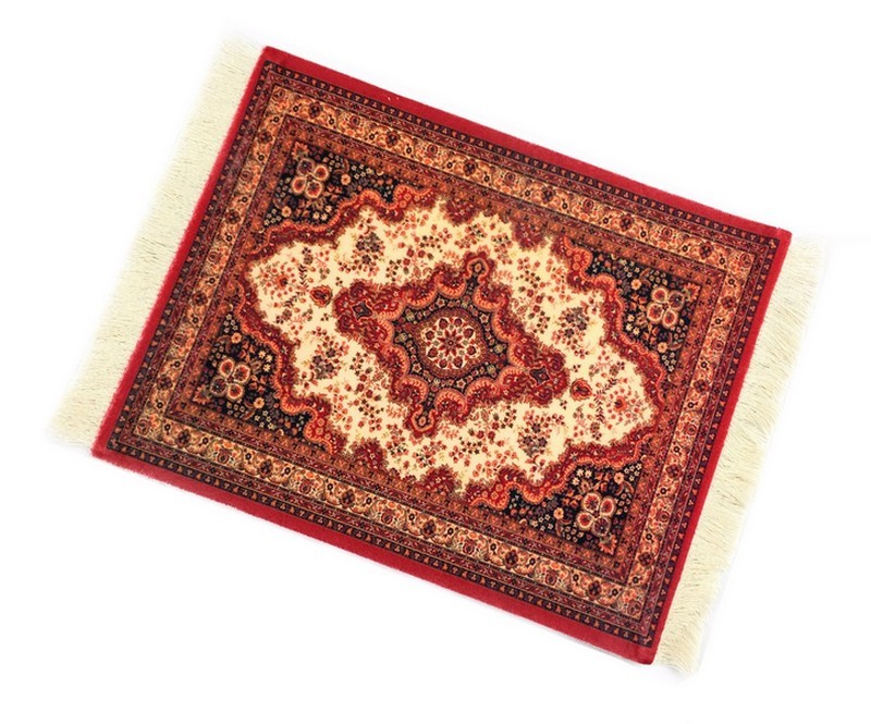 マウスパッド 【 レッド 】 北欧 ペルシャ絨毯風 タペストリー 花瓶敷き テーブルセンター ドールハウスカーペット ミニマット拍卖