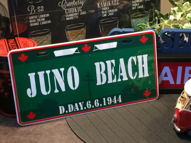 送料込 レトロナンバープレート JUNO BEACH インテリア 雑貨 飾り 壁かけ 壁掛け お部屋 置物 カナダ リビング お店 ガレージ バー 看板拍卖